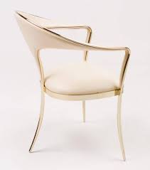 Brass Vidal Grau Cosmos Chairs In Nappa Leather Chair Leather Chair Brass Chair