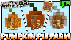 Now that you have filled the crafting area with the correct pattern, the pumpkin pie will appear in the box to. Minecraft Pumpkin Pie Farm Redstone Tutorial Mcpe Bedrock Xbox Switch Ps4 Java Youtube