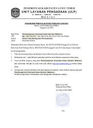 Check spelling or type a new query. Surat Pembatalan Lelang P 67 A Pemb Drainase Sumber Makmur Lelang Ulang