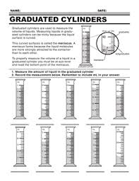 Graduated Cylinders Worksheet Education Com Graduated Cylinders Science Skills High School Science