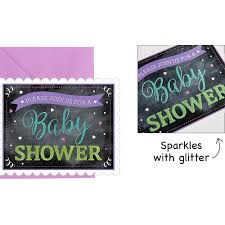 These baby shower invites are perfect for a baby boy, girl, multiples or the mom who wants the gender of her baby to be a surprise. Premium Chalkboard Baby Shower Invitations 8ct Party City