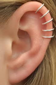 Five Wire Sterling Silver Ear Cuff: Helix Cartilage Wrap