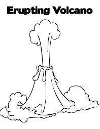 Simple volcano coloring pages 30247 free printable volcano coloring pages for kids. Volcano 166651 Nature Printable Coloring Pages