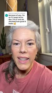 Replying to @lindab394 Linda this is awesome! I’m so happy I was able to  encourage you to embrace your silver! Keep going💪🏼 #grayhair  #silversisters #womensupportingwomen #ageism #ditchthedye