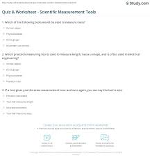 Pixie dust, magic mirrors, and genies are all considered forms of cheating and will disqualify your score on this test! Quiz Worksheet Scientific Measurement Tools Study Com