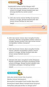 Check spelling or type a new query. Kunci Jawaban Tema 8 Kelas 2 Halaman 104 105 106 107 108 109 110 111 112 Berapa Hari Udin Keluarga Berlibur Metro Lampung News
