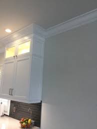 It looks quite significant actually. Should Cabinet Crown Molding Match Rest Of House