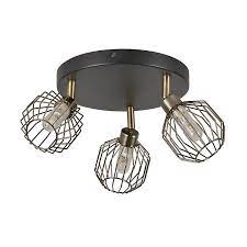 Les plafonniers de salle de bains se déclinent dans de nombreux styles. Plafonnier Salle De Bain Orin 3 Lampes Ip44 G9 Metal Castorama