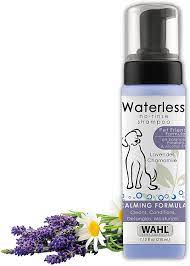 Amazon Com Wahl Pet Friendly Waterless No Rinse Shampoo For Animals Lavender Chamomile For Cleaning Conditioning Detangling Moisturizing Dogs Cats Horses 7 1 Oz