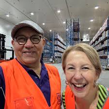 I actually wanted to cry this morning. Because I was having a sneak preview  of the new Foodbank Queensland warehouse in Morningside