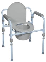 Standard Commode Easily Opens And Folds For Storage And Transportation Elastic Cord Allows Legs To Fold Up Commode Chair Shower Commode Chair Toilet Chair