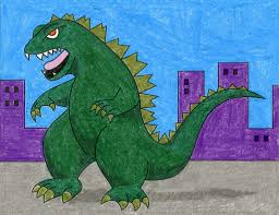 How To Draw Godzilla Art Projects For Kids Mark off the width and height of the picture. to draw godzilla art projects for kids