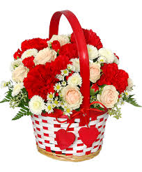 Find the perfect basket flower stock photo. My Sweetie Bouquet Flower Basket In Plymouth Ma Carole S Flowers And Gifts