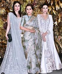 Kareena Kapoor Dazzles In Silver Coloured Lehenga At Cousin Armaan Jain S Wedding Rece Indian Bridal Fashion Designer Dresses Indian Traditional Indian Outfits