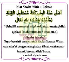 Kendati demikian, semua mazhab bersepakat bahwa rakaat sholat witir berjumlah ganjil. Bacaan Niat Sholat Witir Arab Latin Dan Artinya Fathulghofur Com