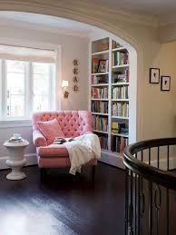 Big Pink Chair Home Library Idea Home Cozy Reading Corners Home Libraries