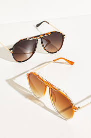 How do i use sunglasses promo codes and coupons? Free People Ventura Oversized Aviator Sunglasses In Brown Modesens