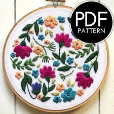Please note that some of my designs are complex and have many fine details. 20 Flower Embroidery Patterns Cutesy Crafts