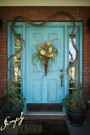 A red door, a green door, or a blue door would look equally as lovely as the white siding is such a blank slate. I Think I M Gonna Paint My Front Door Turquoise My House Is Red Brick And We Are Painting The Sh Painted Front Doors Beautiful Front Doors Front Door Colors