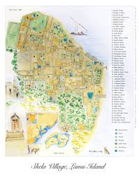The power station would be located on 975 acres in the kwasasi area, about 21 kilometers north of the town of lamu in lamu county, along kenya's indian ocean coast. Map Of Shela Village Lamu Island By Lamu Org