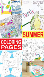 Say hello to sunny days with free line art. Summer Coloring Pages Itsybitsyfun Com