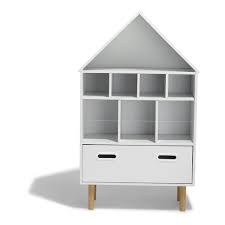 Etagere Kiddoz Blanche 1 Tiroir 8 Niches Bibliotheque Et Etagere Salon Meuble Gifi Meuble Gifi Rayonnage Etagere