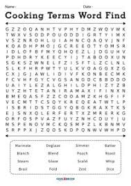 The world of cooking instructions is unimaginably vast. Printable Cooking Word Search