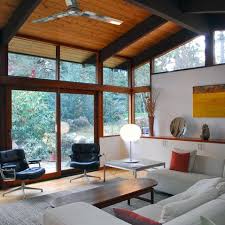 Vaulted Ceiling Midcentury Modern Design Ideas Pictures Remodel And Decor Mid Century Modern Living Room Modern Family Rooms Mid Century Modern House