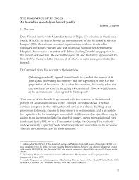 1 THE FLAG VERSUS THE CROSS An Australian case study