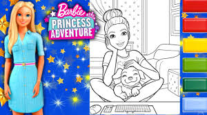 For boys and girls, kids and adults, teenagers and toddlers, preschoolers and older kids at school. Barbie Princess Adventure Coloring Page Barbie Coloring Page Youtube