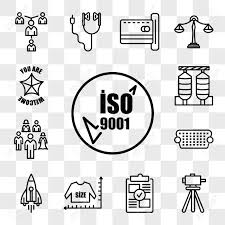 Set Of 13 Transparent Editable Icons Such As Iso 9001 Surveyor