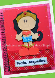 Capa De Caderno Professora Em Eva Atelie Arte Com Amor Dia Dos Professores Cadernos Decorados Cadernos Customizados Capa De Caderno