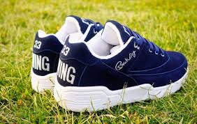 The flagship ewing athletics shoe, the 33 hi is an exact retro of the 1990 original, and this limited edition colorway was the exact one worn in the 1990 season by patrick and features a premium white. The Tall Tale Of Ewing Athletics Sneaker History Podcast News Merch And Culture