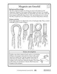 3rd grade, 4th grade by victor. Magnets Are Forceful 3rd Grade 4th Grade Science Worksheet Greatschools