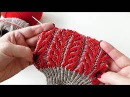 Hiervon gibt es die einfache und die doppelte. 2 Farbiges Vollpatent Brioche In Runden Muster Infernale Fur Socken Stulpen Mehr Youtube