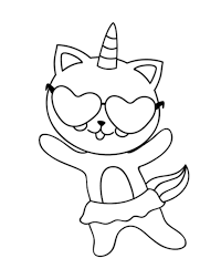 41 cutest unicorn cat coloring pages free artsy pretty plants