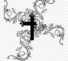 Explore the 40+ collection of cross with flowers clipart images at getdrawings. Black And White Flower Png Download 800 794 Free Transparent Cross Png Download Cleanpng Kisspng