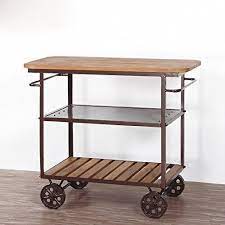 Host a cocktail hour with bar carts and modern home bars. Wgx Indoor Or Outdoor Metal Wood Rolling Serving Cart On Https Www Amazon Ca Dp B073rpwmy2 Ref Cm Sw R Pi Dp Dining Room Bar Cart Furniture Kitchen Cart