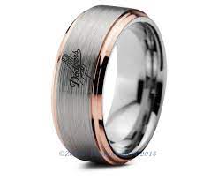 La Dodgers Ring Mens Fanatic Mlb Sports Baseball Boys Girls Womens Jewelry La Dodgers Rin Gold Tungsten Wedding Bands Tungsten Wedding Bands Wedding Ring Bands