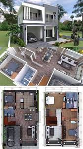 Plan 3d Interior Design Home Plan 8x13m Full Plan 3beds Samphoas Plansearch Interior Design Plan House Plans 3d Interior Design