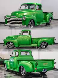 Image result for Chrome Green 1950 Truck