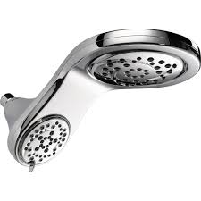 Currently, the best shower head is the wassa ultimate combo. Delta Hydrorain 5 Spray 4 Inch D 13 63 Inch H 8 Inch W 2 In 1 Watersense Showerhead In Chr The Home Depot Canada