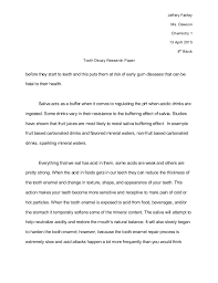 Examples work great when you are looking to learn something in less time and with more efficiency. Science Fair Research Paper Tooth Decay