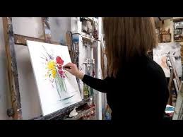 Tuto Peinture Au Couteau Facile Le Bouquet De Fleurs Youtube Peinture Au Couteau Facile Peinture Au Couteau Peinture