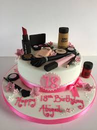 The birthday cake has been an integral part of the birthday celebrations. 18th Birthday Makeup Cake Makeup Birthday Cakes 18th Birthday Cake Make Up Cake