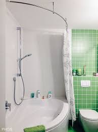 Gebogene Duschvorhangstange Fur Eckbadewanne Duschvorhangstange Dusche Eckbadewanne
