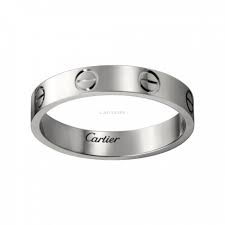 Cartier Love Ring White Gold Narrow Version For Men And Women Replica Cartier Love Ring Mens Gold Rings Classic Wedding Rings