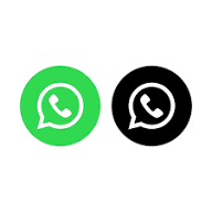 Vector whatsapp icon logo isolated white background | Premium Vector