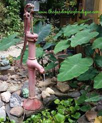 Add the musical sound of splashing water and you have a near perfect garden ornament. How To Build An Antique Hand Pump Fountain Pond In The Garden Will Require A Fountain Pump Large Fountains Outdoor Outdoor Water Features Diy Garden Fountains
