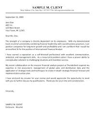 Resume Cover Letter Examples Management Cover Letter Financial ...